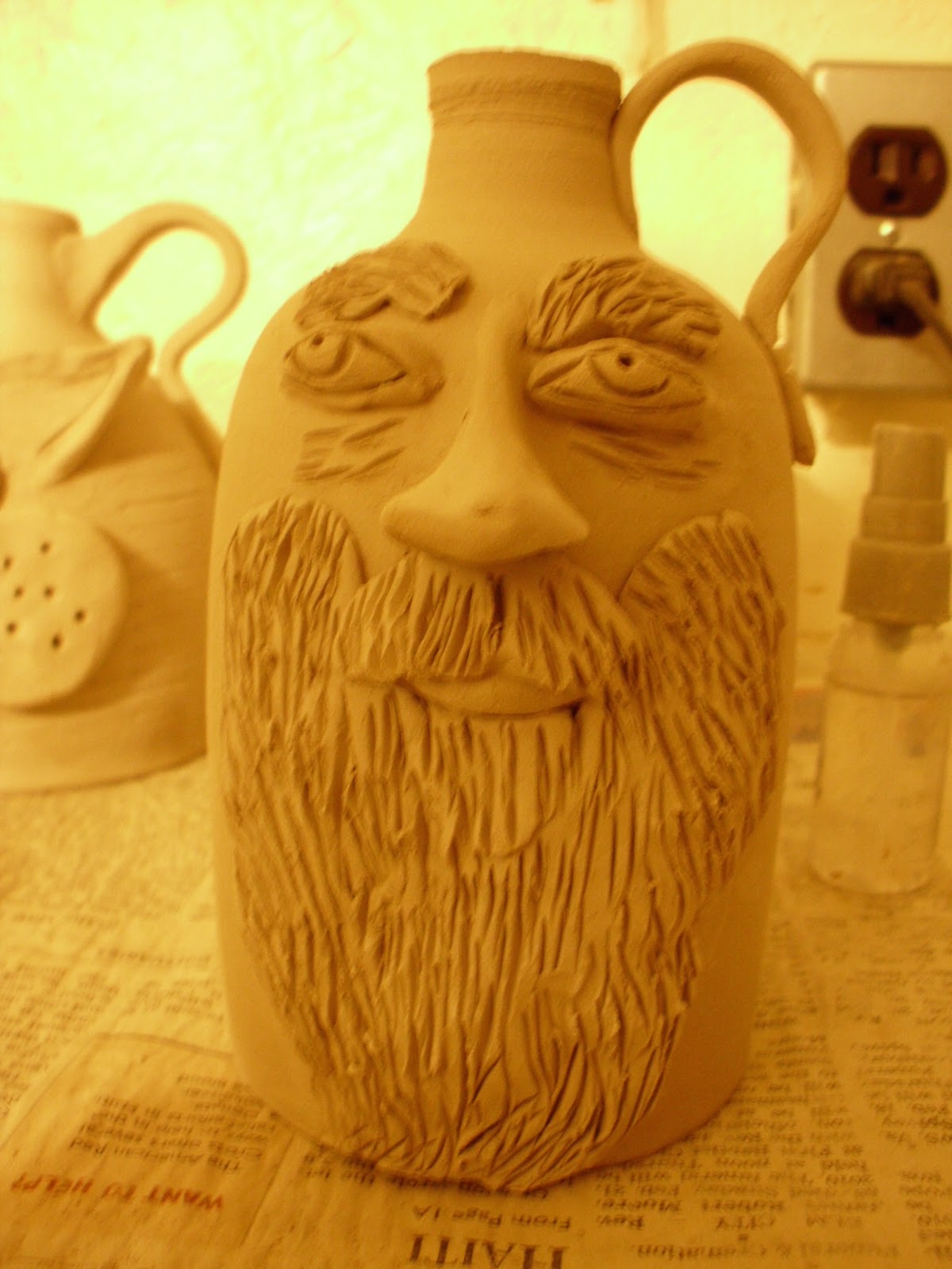 Clay Face Jugs