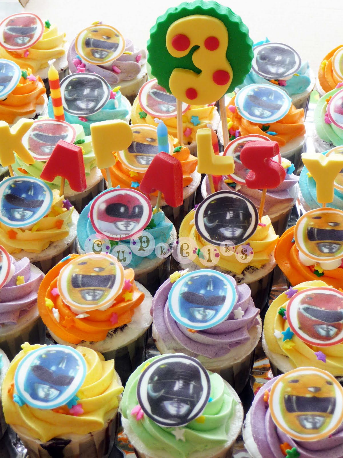 Power Rangers Cupcakes