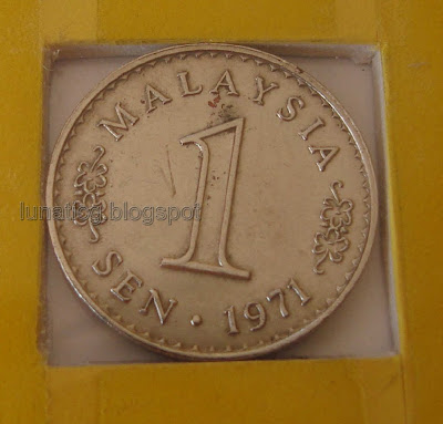 Malaysia 1971 1 sen nickel coin 1 sen nickel