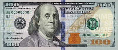 obverse of $100 dollars $100
