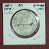 one rupee British India King George V 1918 silver coin
