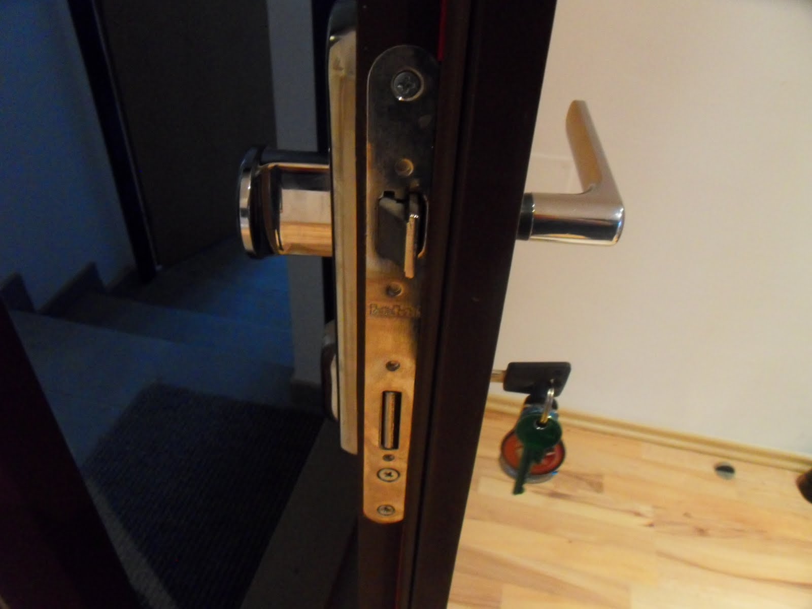 key in door