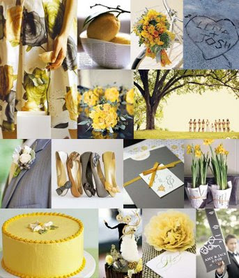 We think about yellow wedding