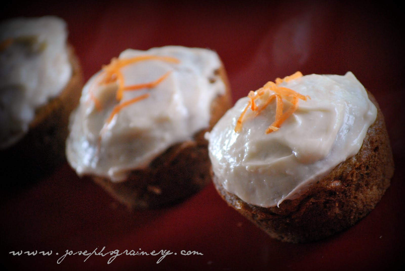 Joseph's Grainery Carrot Cupcakes with Whole Wheat Flour