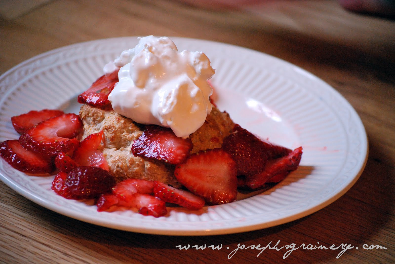 Joseph's Grainery Strawberry Shortcakes With Whole Wheat Biscuits Just In Time For Labor Day