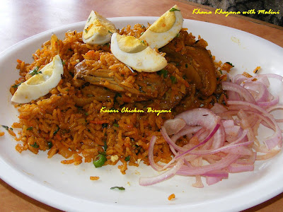 hyderabadi chicken biryani. Kesari Chicken Biryani