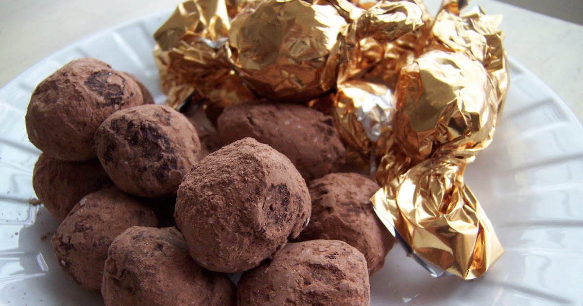 Kirsten's Recipes Dark Chocolate Brandy Truffles