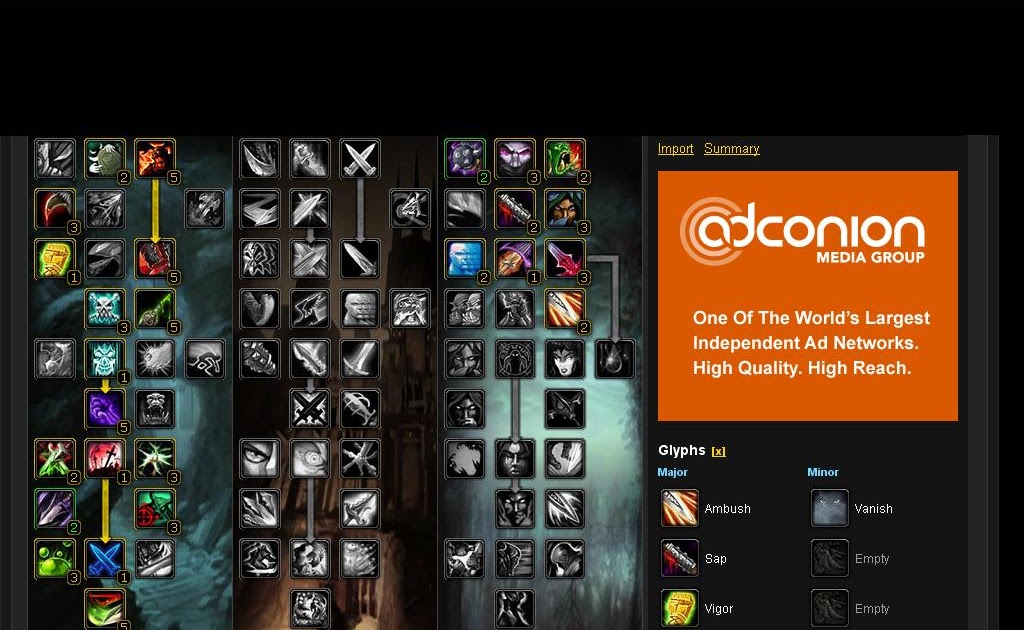 Mundo Azeroth Builds de Rogue