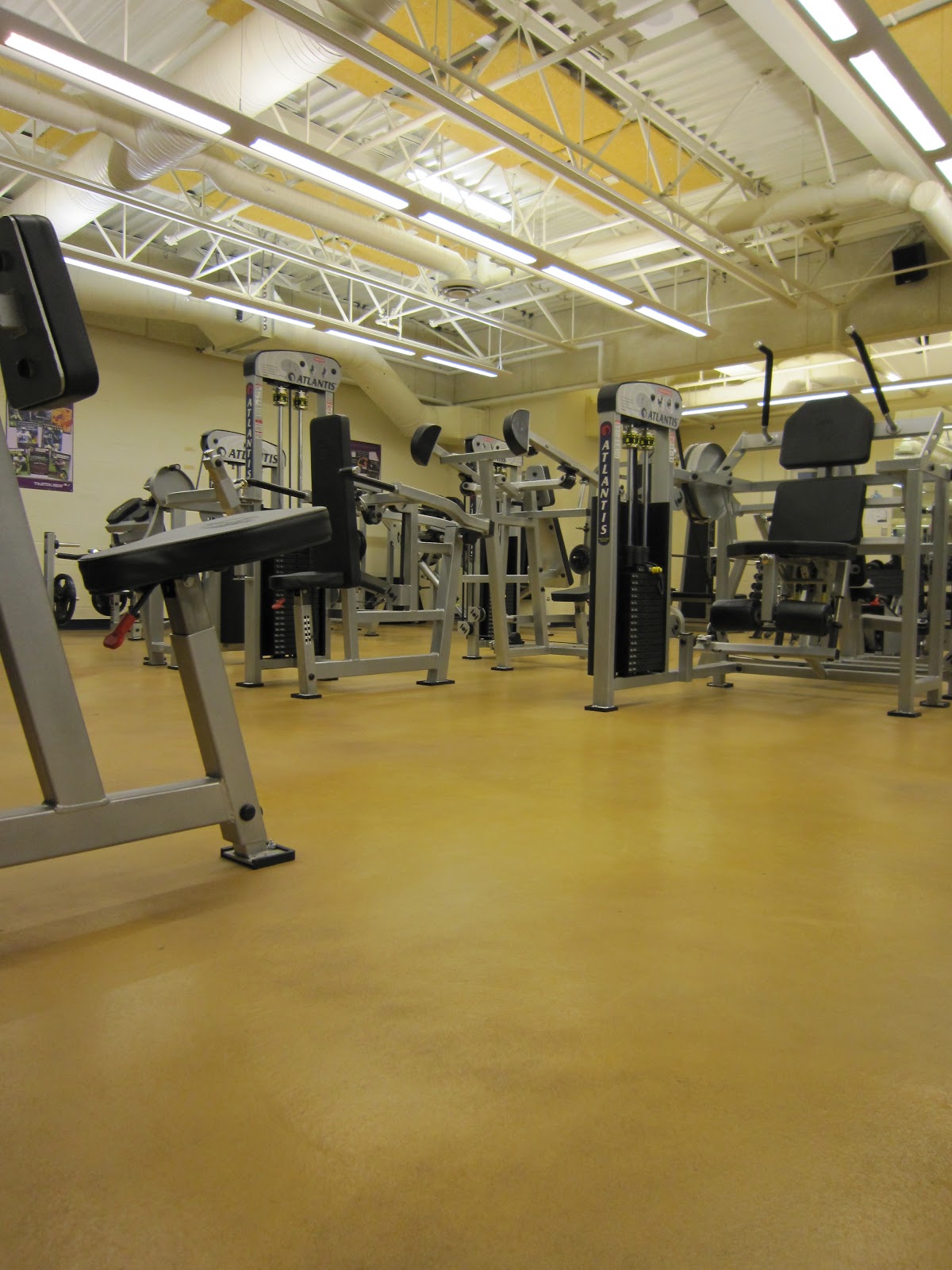 Polished concrete microtopping The Gym with Arapido cement