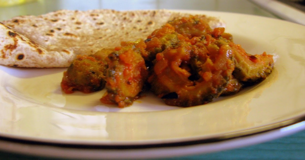 Chachi's Kitchen Kerala jo Shaak / Spicy Bitter Gourds Ismaili Style