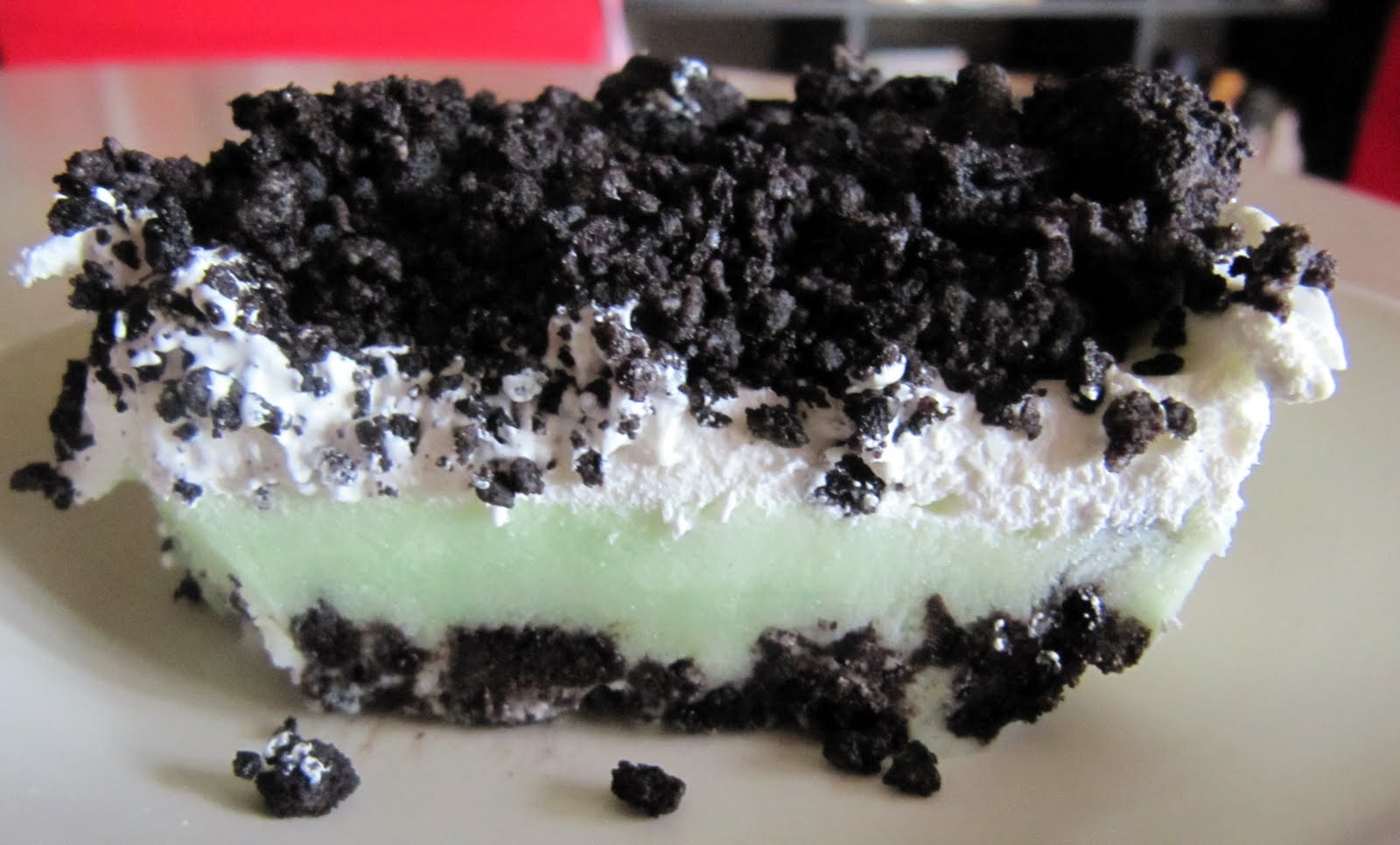pistachio torte with oreo crust