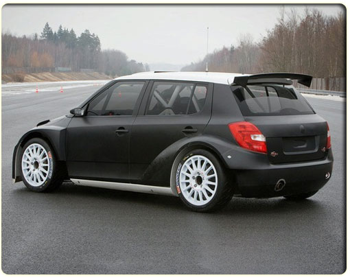  tailgate Fabia into a rally car that will be competing in the 2011 WRC