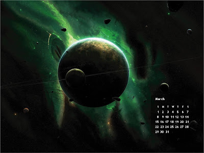 high definition wallpapers of space. March 2009:Space|HD Calendar Wallpaper