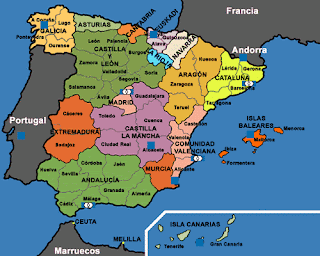 LAS REGIONES DE ESPANA las regiones de espana: