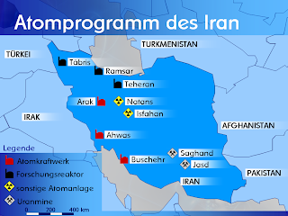 Iran's nuclear program map