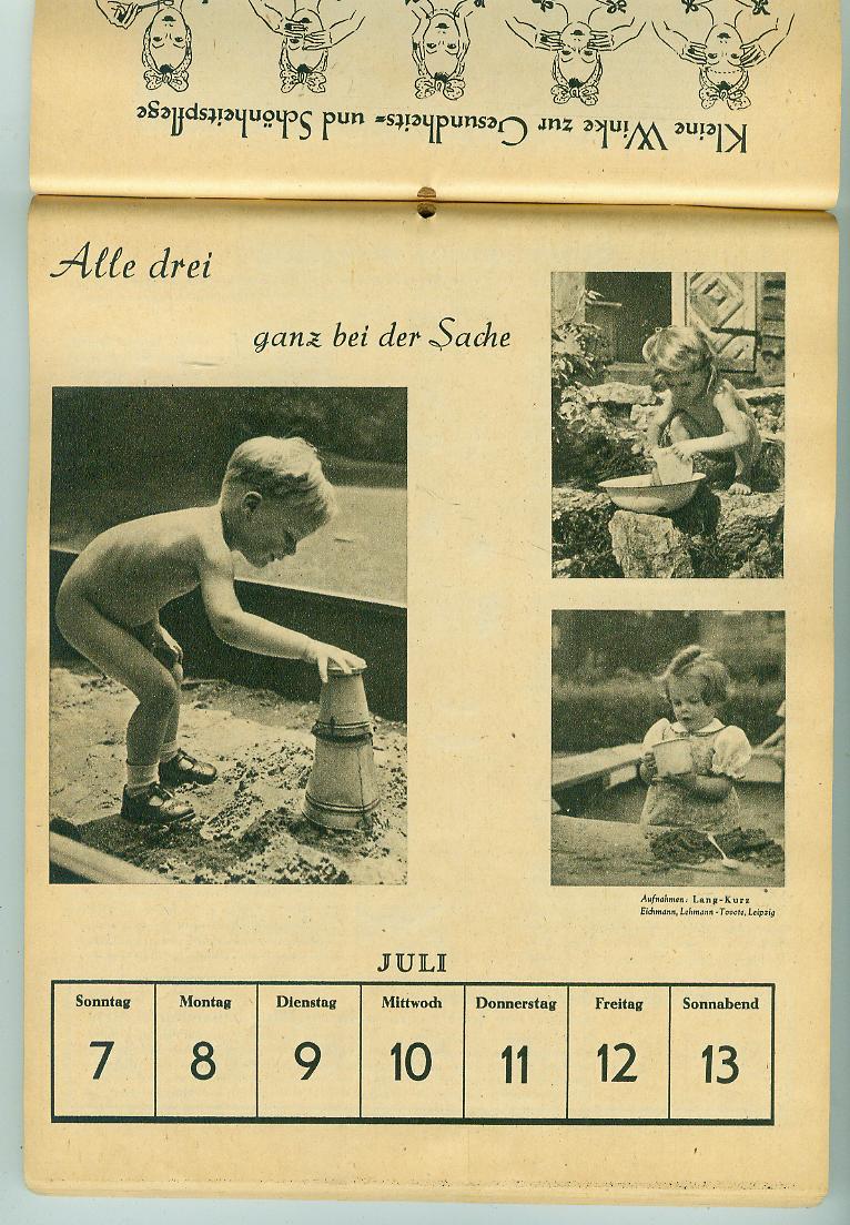 Altes und Neues von Bernd Nowack, Dessau: --------- Ein alter Kalender