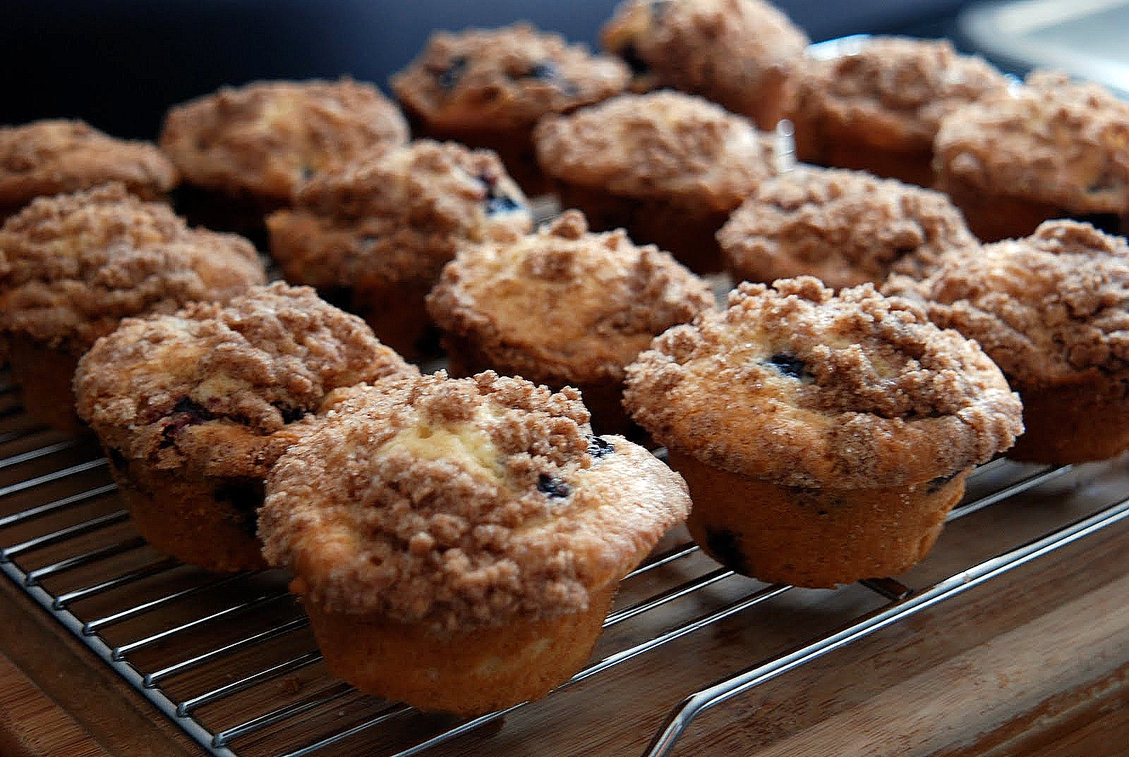 Double Blueberry Crumb Muffin Katie's Cucina