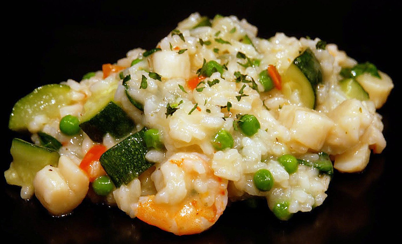Shrimp & Scallop Risotto - Katie's Cucina