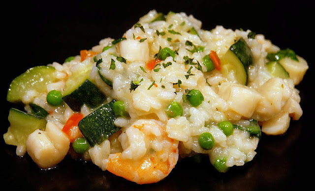 Shrimp & Scallop Risotto - Katie's Cucina