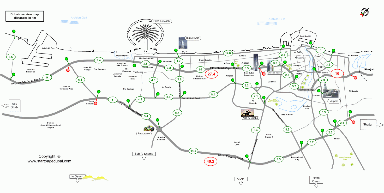 Dubai+mapa