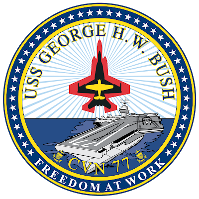 البحرية الامريكية  (US NAVY)  USS_BUSH_CVN77+seal