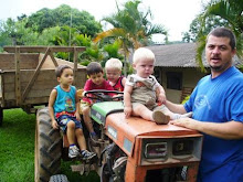 Wem with the guys on the tractor