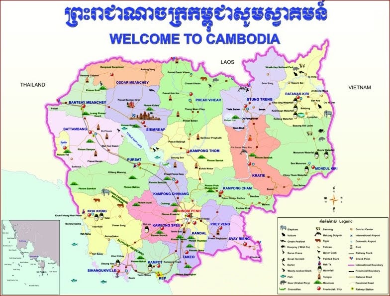 Cambodia Kingdom of Wonder Cambodia Map
