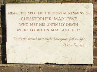 Christopher Marlowe memorial stone
