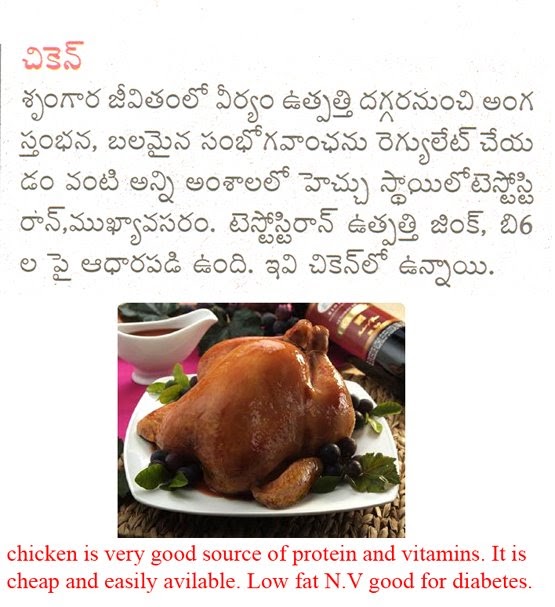ఆహారము ఆరోగ్యము , Food & Health (Telugu) కోడిమాంసము ,chicken