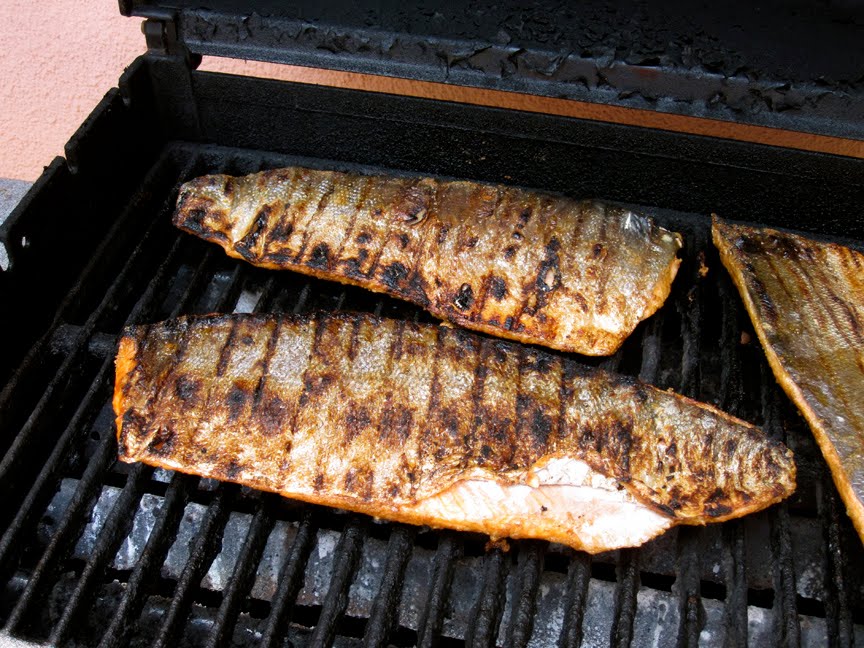 person grilling
