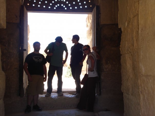 In a roman theater in Jordan.