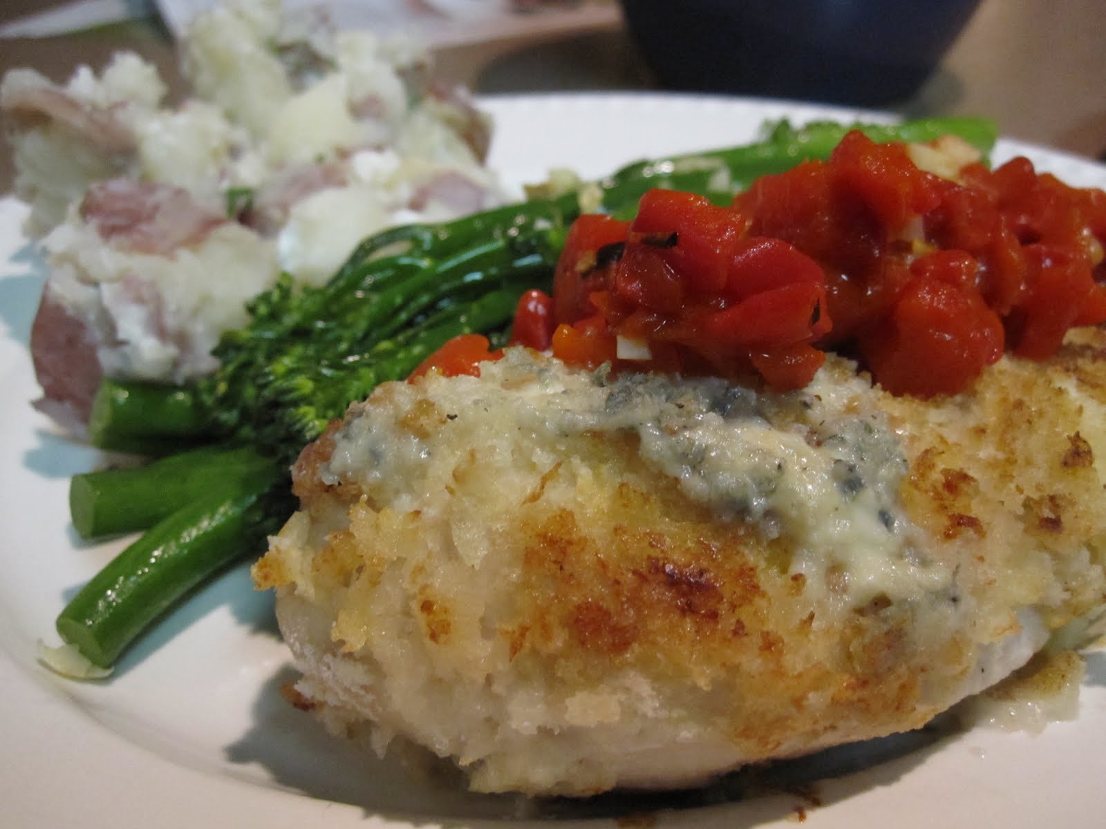 taylor made... Blue CheeseStuffed Chicken with Buffalo Sauce