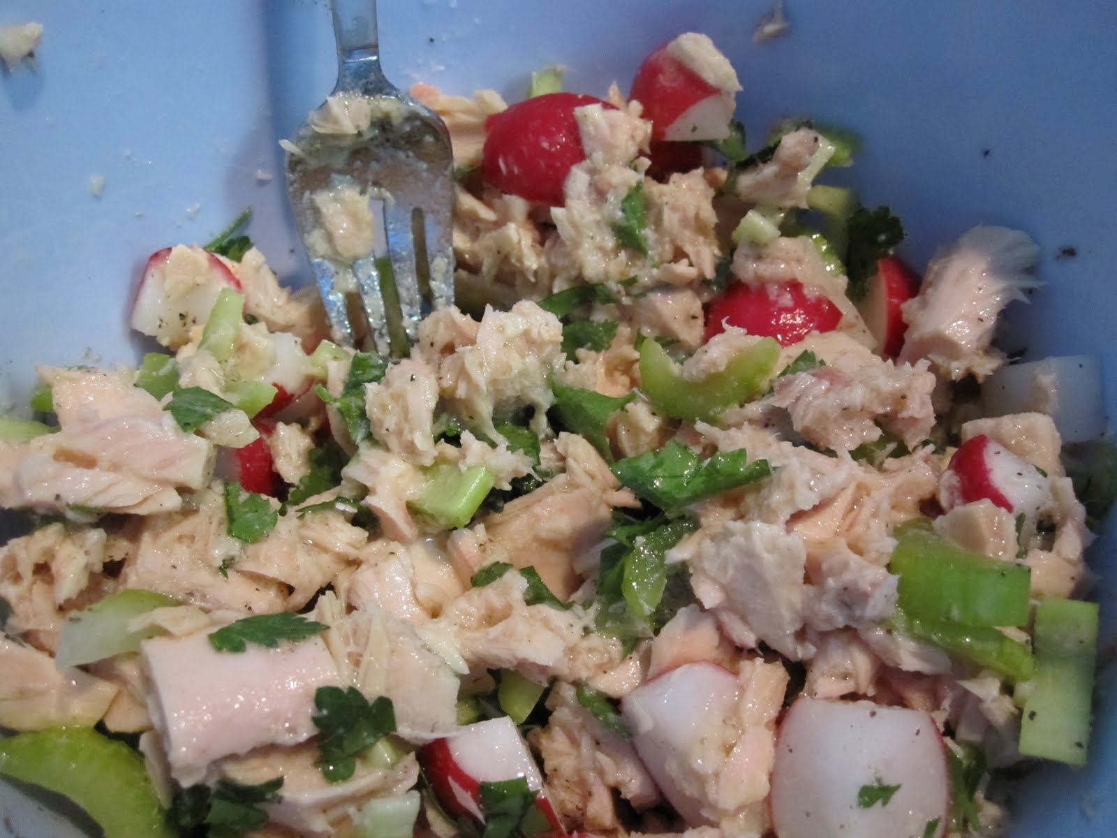 taylor made... Tuna Salad with Celery and Radishes