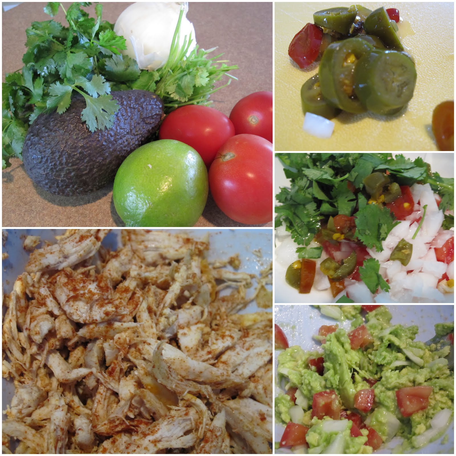 taylor made... Chicken and Guacamole Tostadas