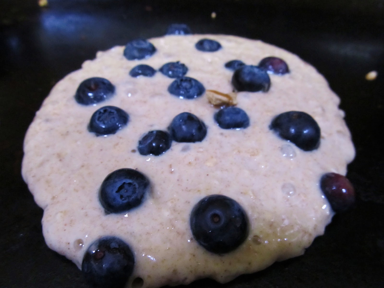 Apron Afternoons Whole Wheat Oatmeal Blueberry Pancakes.