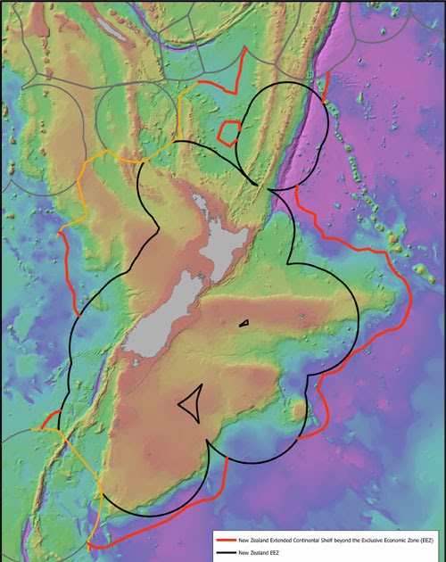 Easy New Zealand Extended Continental Shelf