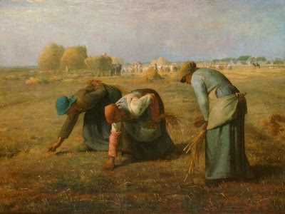 De fattige sanker korn, maleri fra 1857 af Jean-François Millet De fattige sanker korn, maleri fra 1857 af Jean-François Millet