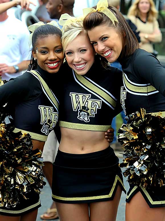 Image result for wake forest cheerleaders