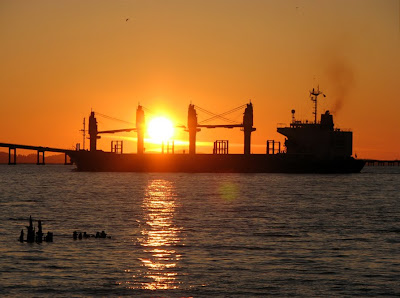 Sunset's Glow on the Columbia River