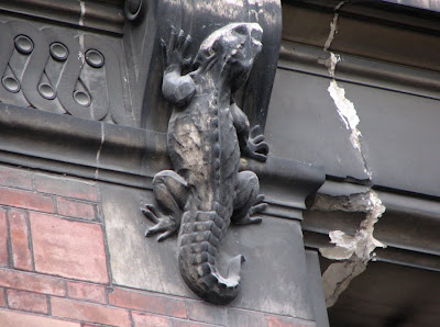 Ancient Lizard Sculpture