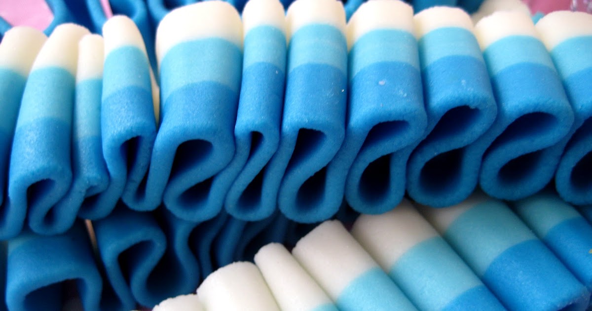 Bubble and Sweet Marshmallow Ribbon Candy, make your own Faux Ribbon Candy