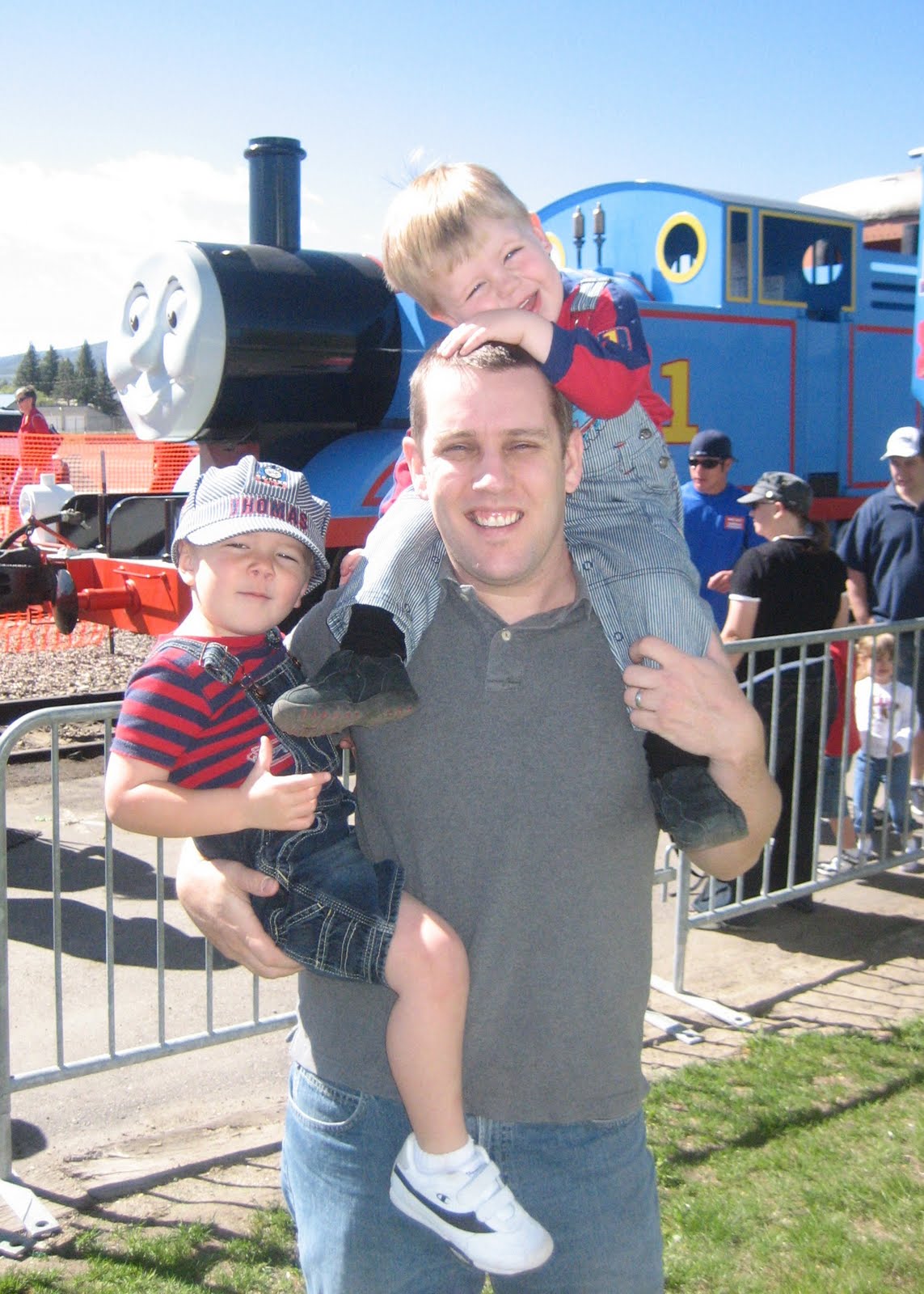 My Four Boys Me Thomas The Train