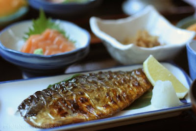 nagae lunch teishoku mackerel myself got