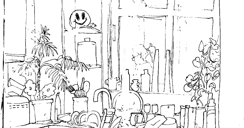 Urban Sketchers Spain. El mundo dibujo a dibujo.: Mi cocina