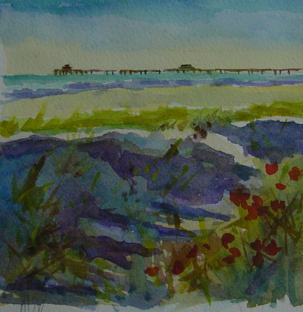 Just Painting View of Naples Pier