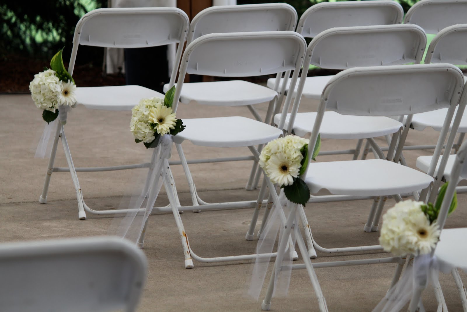 Marit's Garden Ceremony Chair Decor
