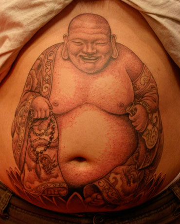 who got a tattoo of Buddah