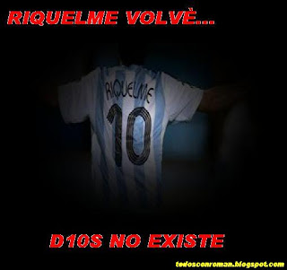 Riquelme no quiere saber nada con Maradona RIQUELME+VOLVE