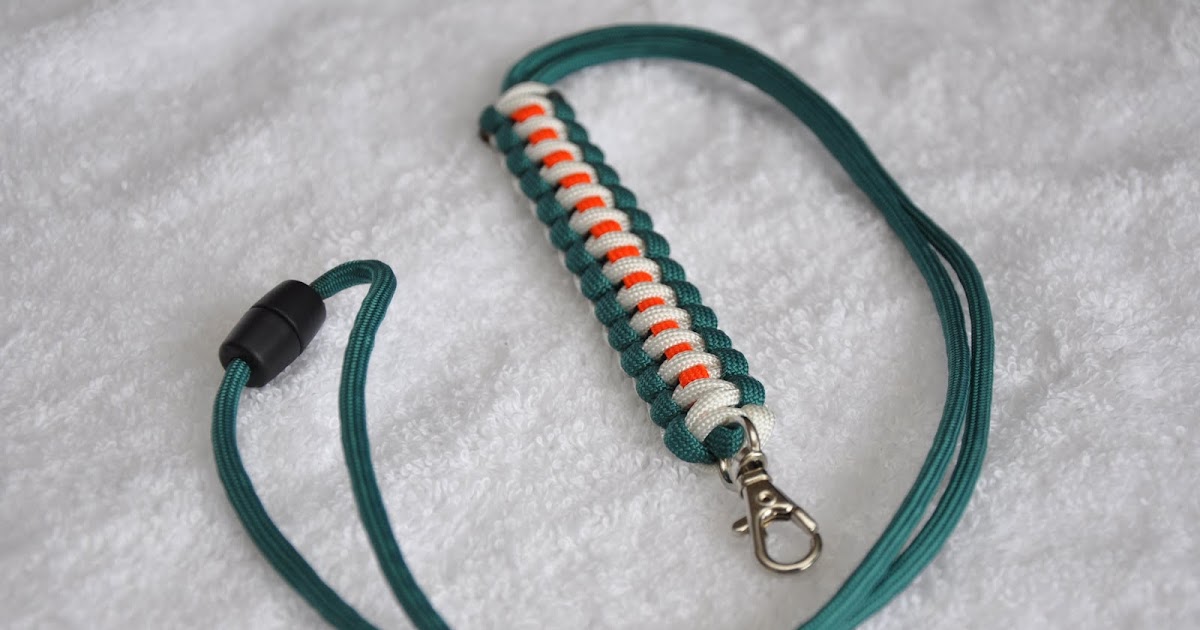 Paracord Designs Football Bracelets and Neck Lanyards