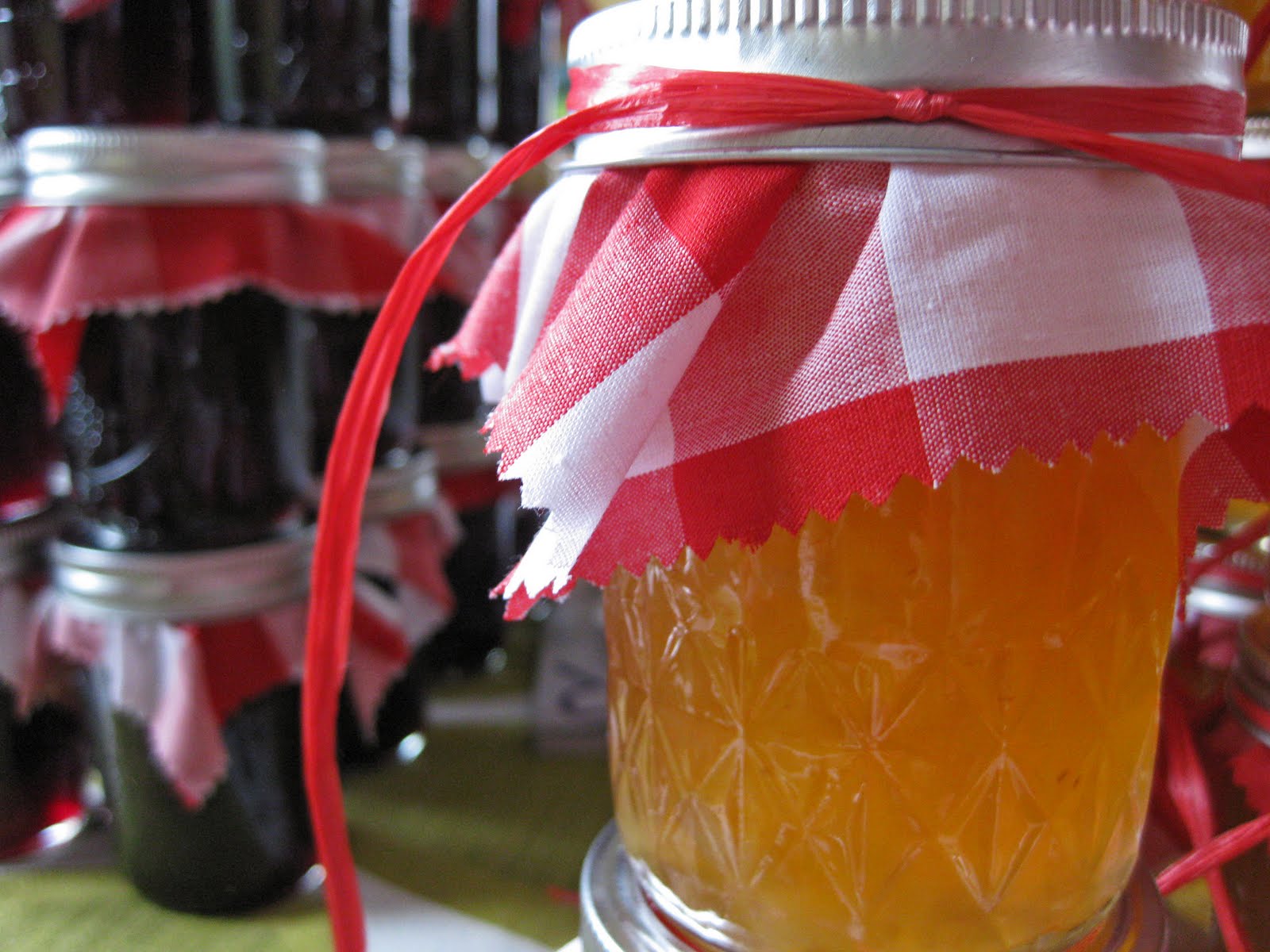 champagne ginger peach jam